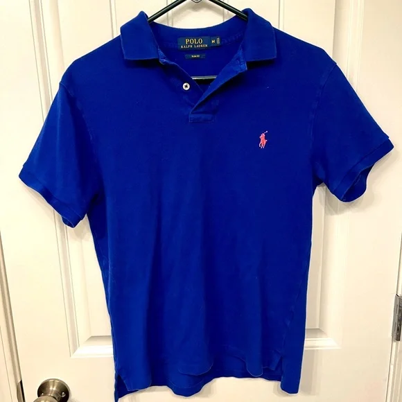 Royal Blue Slim Fit Polo Ralph Lauren Shirt